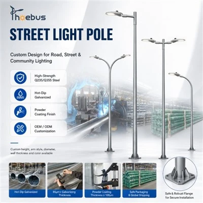 عمود إنارة الشوارع LED